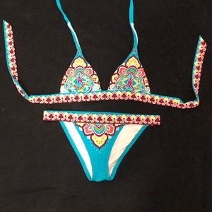 Triangle top bathing suit
